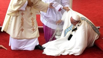 La caída del Papa.