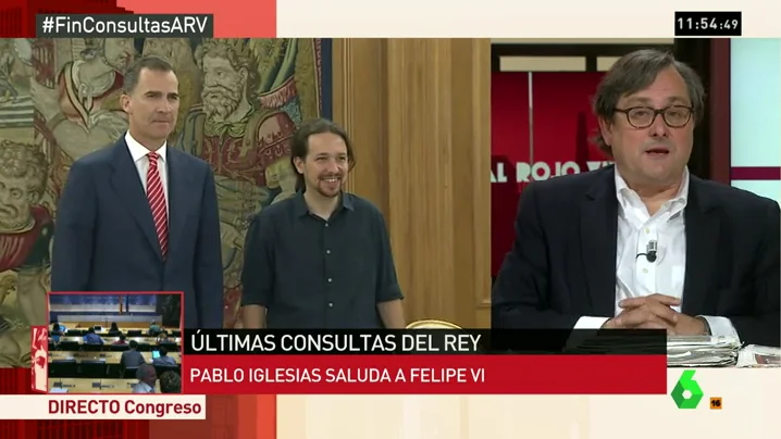 Frame 19.780114 de: Marhuenda, sobre la ropa de Iglesias: "Que sean incapaces de llevar una chaqueta me parece lamentable, es de chiste"