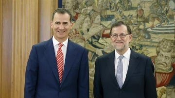 El Rey Felipe VI y Mariano Rajoy