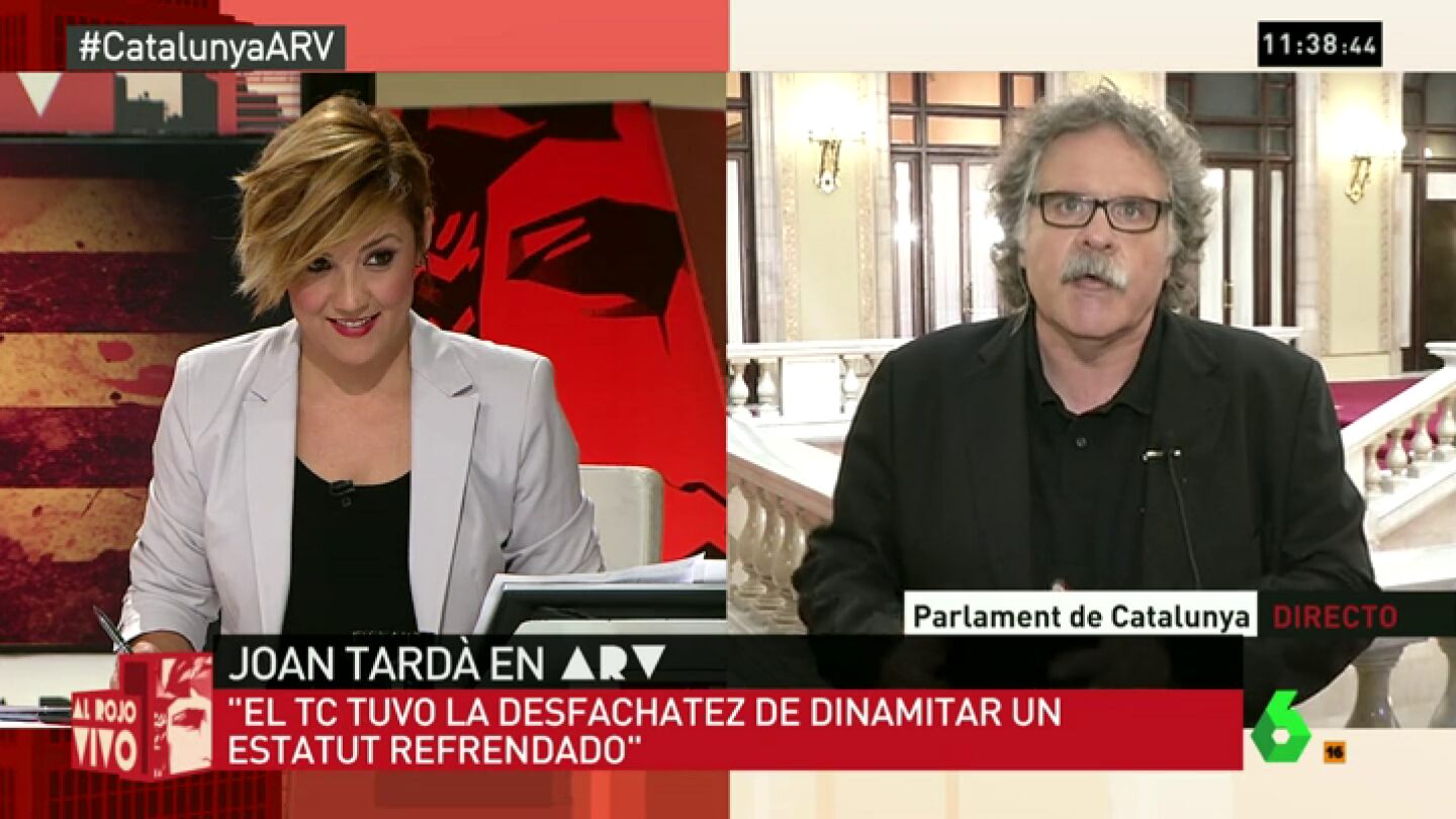 Frame 95.255501 de: Joan Tard&agrave;: "EL Tribunal Constitucional tuvo la desfachatez de dinamitar un Estatut refrendado"
