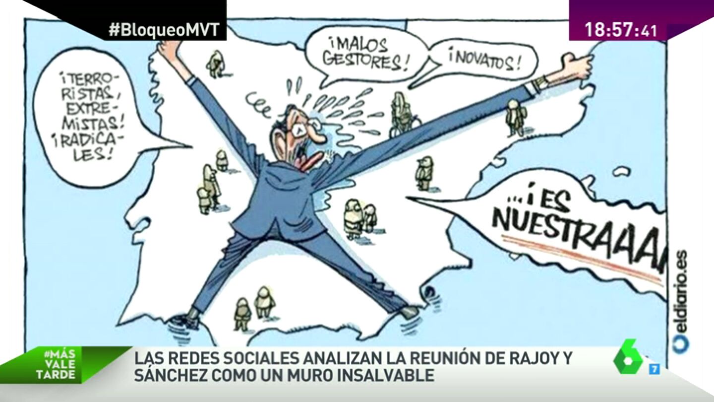 Tweet que comenta la reuni&oacute;n de Pedro S&aacute;nchez y Mariano Rajoy