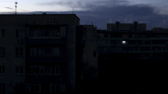 Edificios sin luz tras un apagón eléctico Edificios sin luz tras un apagón eléctico