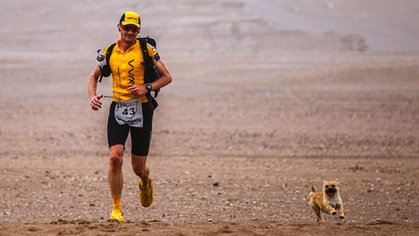 Ambos maratonistas corriendo 