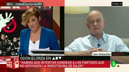 Frame 172.379271 de: Od&oacute;n Elorza: "Si Rajoy fracasa, el PSOE deber&iacute;a de intentar una alternativa con Podemos, C's y fuerzas nacionalistas"