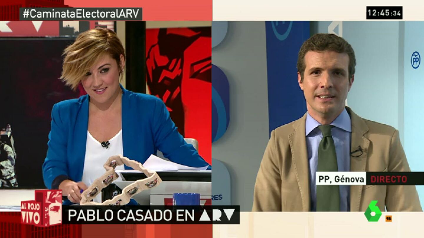 Frame 0.0 de: Casado, sobre el chantaje al PSOE: "Est&aacute; obsesionado con el Ibex, que son trabajadores de empresas grandes"