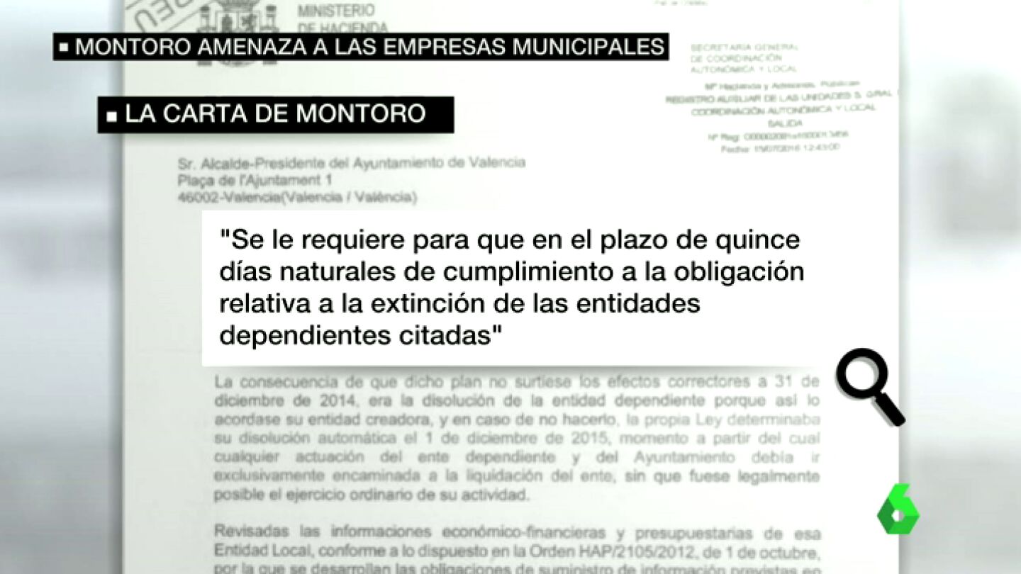 Carta del Ministerio de Hacienda a los ayuntamientos de toda Espa&ntilde;a