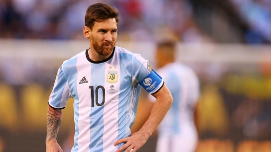 Leo Messi, en un partido con Argentina Leo Messi, en un partido con Argentina