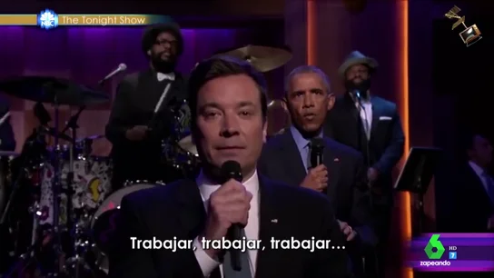 Frame 86.312895 de: La actuación de Barack Obama en 'The Tonight Show' se convierte en el último finalista a los premios Jimmy Fallon Frame 86.312895 de: La actuación de Barack Obama en 'The Tonight Show' se convierte en el último finalista a los premios Jimmy Fallon