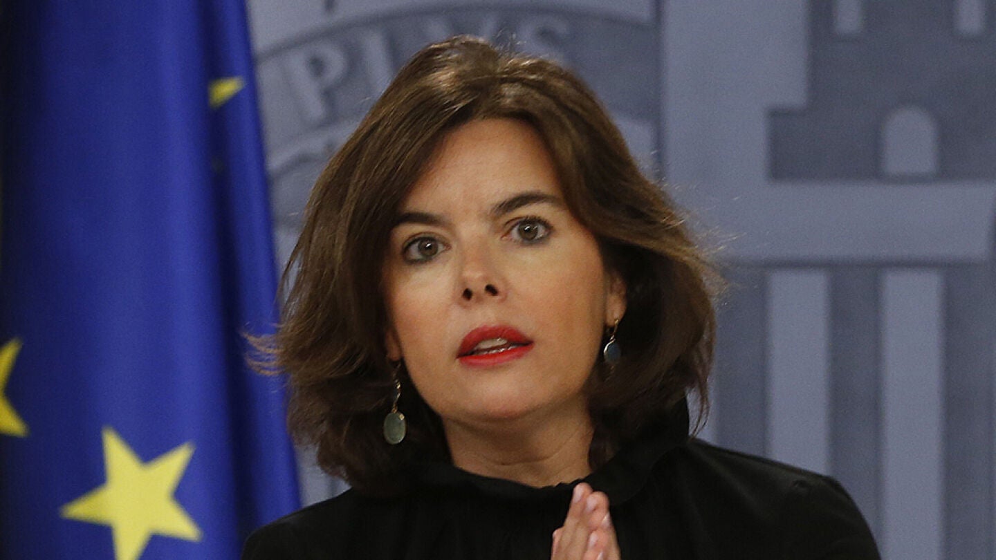 Soraya S&aacute;enz de Santamar&iacute;a tras el Consejo de Ministros