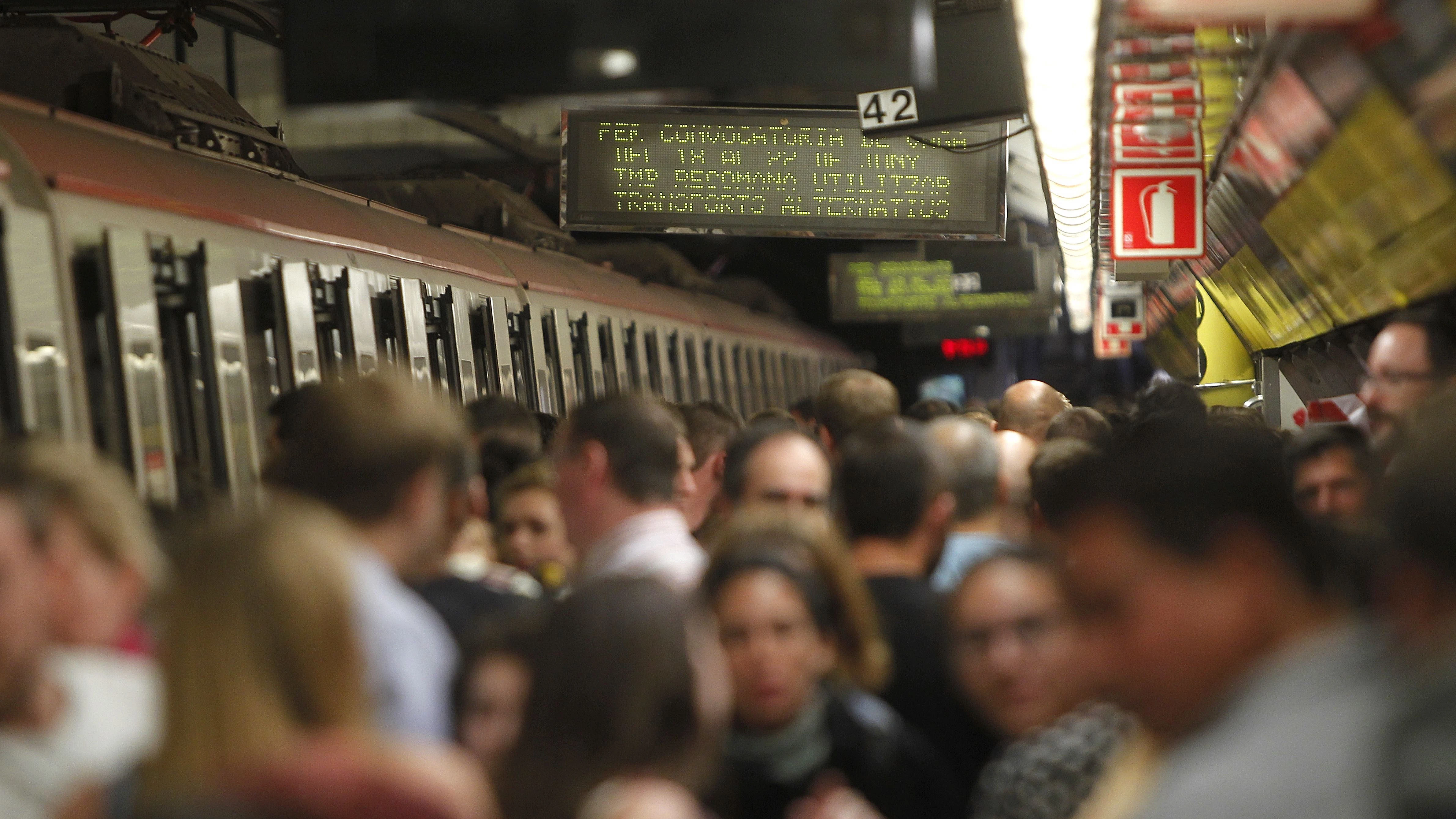 Una imagen del metro de Barcelona.