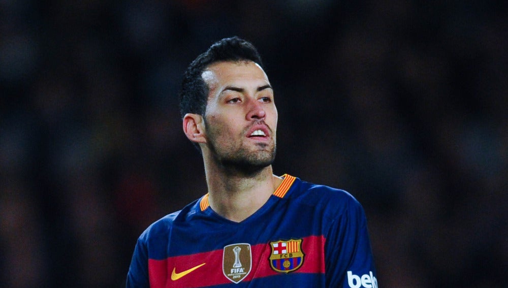 Sergio Busquets, durante un partido con el Barcelona