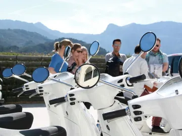 Vespas preparadas para recorrer Mallorca Vespas preparadas para recorrer Mallorca