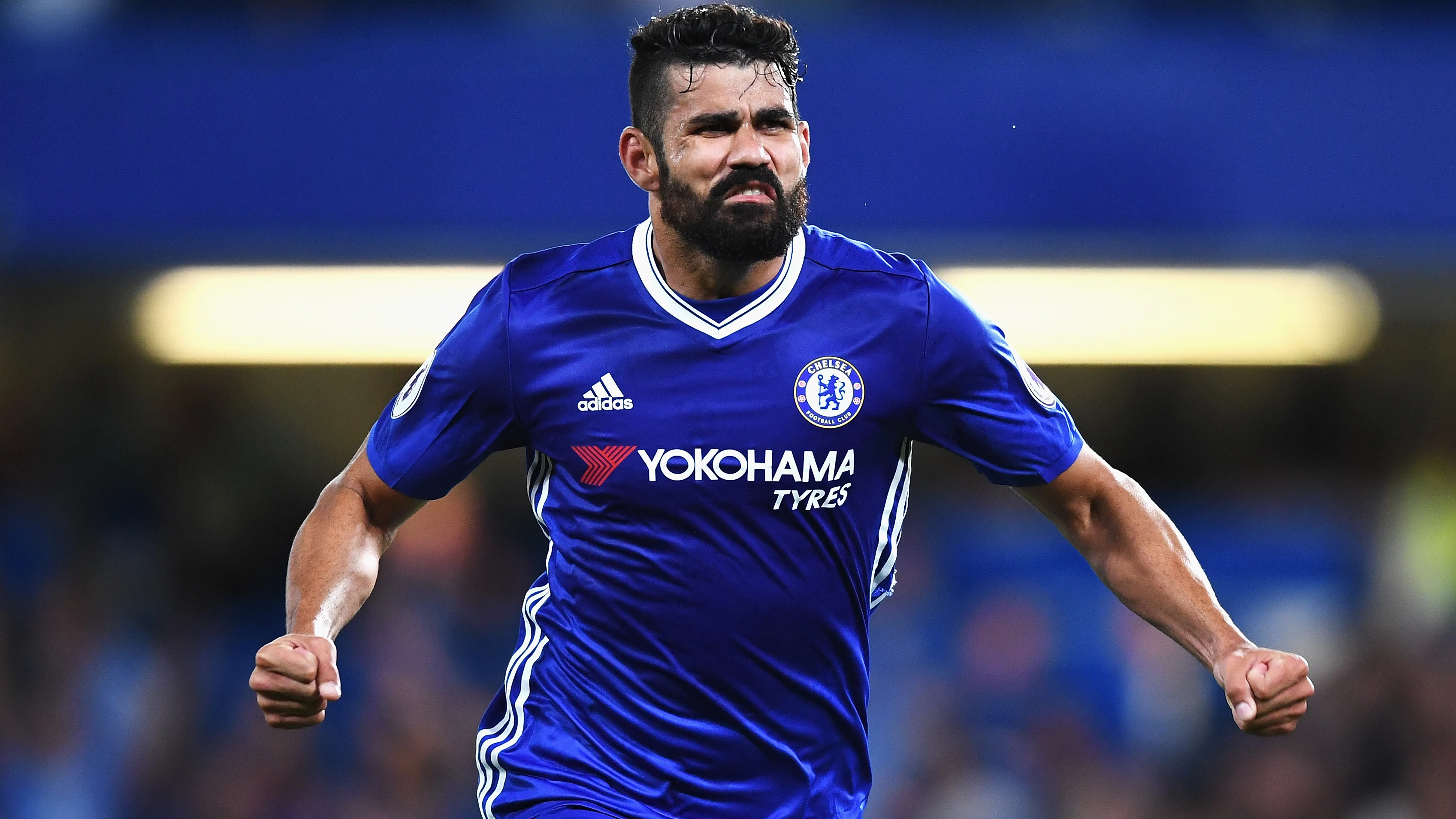 Diego Costa celebra su gol ante el West Ham