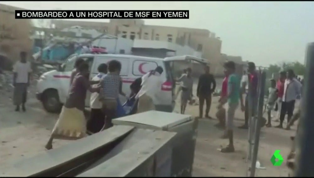 Bombardeo sobre un hospital de Médicos Sin Fronteras en Yemen