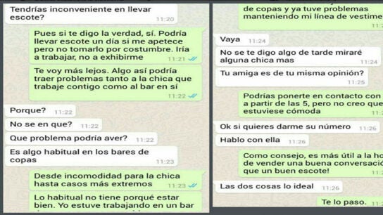 Im&aacute;genes de la conversaci&oacute;n difundida.