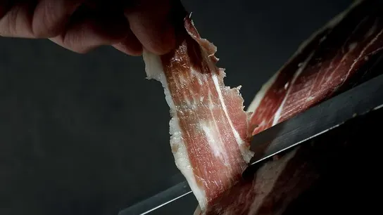 Imagen de un jamón ibérico Imagen de un jamón ibérico