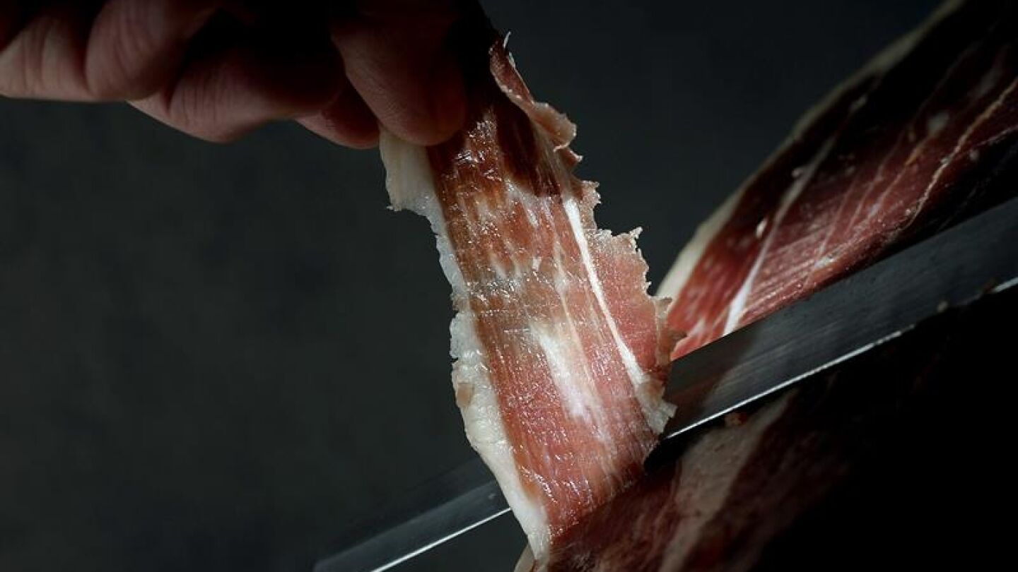Imagen de un jam&oacute;n ib&eacute;rico