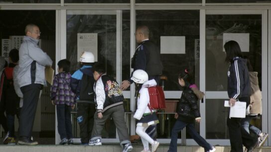Imagen de archivo de unos escolares japoneses