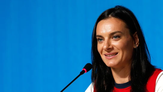 La atleta rusa Yelena Isinbáyeva La atleta rusa Yelena Isinbáyeva