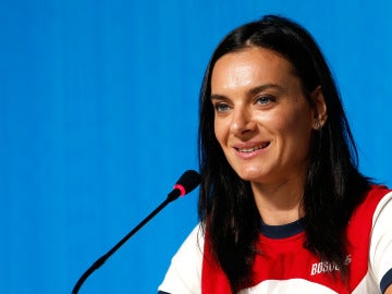 La atleta rusa Yelena Isinbáyeva La atleta rusa Yelena Isinbáyeva