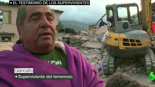 Giancarlo, superviviente del terremoto en Italia Giancarlo, superviviente del terremoto en Italia