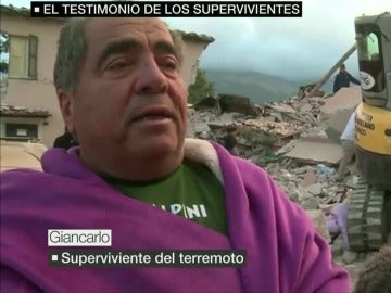 Giancarlo, superviviente del terremoto en Italia Giancarlo, superviviente del terremoto en Italia