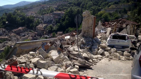 Vista de los destrozos causados por el terremoto en la localidad de Arquata del Tronto, en la provincia de Ascoli Piceno. Vista de los destrozos causados por el terremoto en la localidad de Arquata del Tronto, en la provincia de Ascoli Piceno.