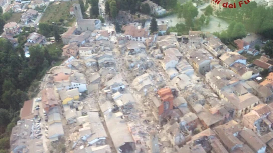 Amatrice, desde el aire Amatrice, desde el aire