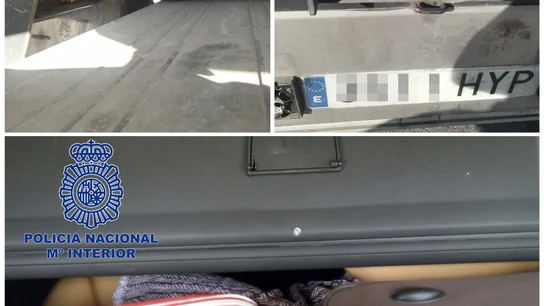 Fotografías facilitadas por la Policía Nacional que rescató en el Puerto de Ceuta. Fotografías facilitadas por la Policía Nacional que rescató en el Puerto de Ceuta.