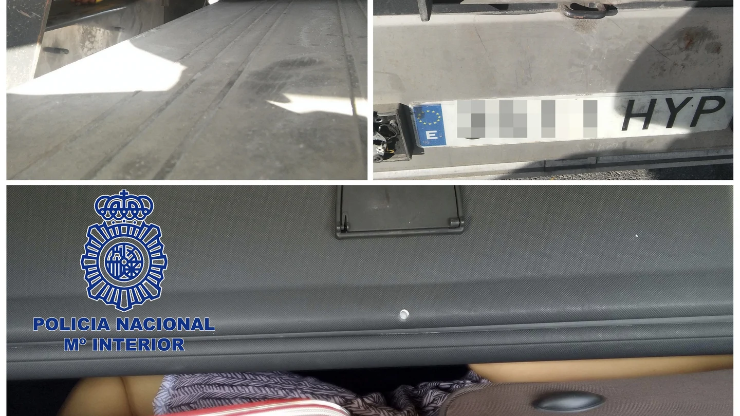 Fotografías facilitadas por la Policía Nacional que rescató en el Puerto de Ceuta. Fotografías facilitadas por la Policía Nacional que rescató en el Puerto de Ceuta.