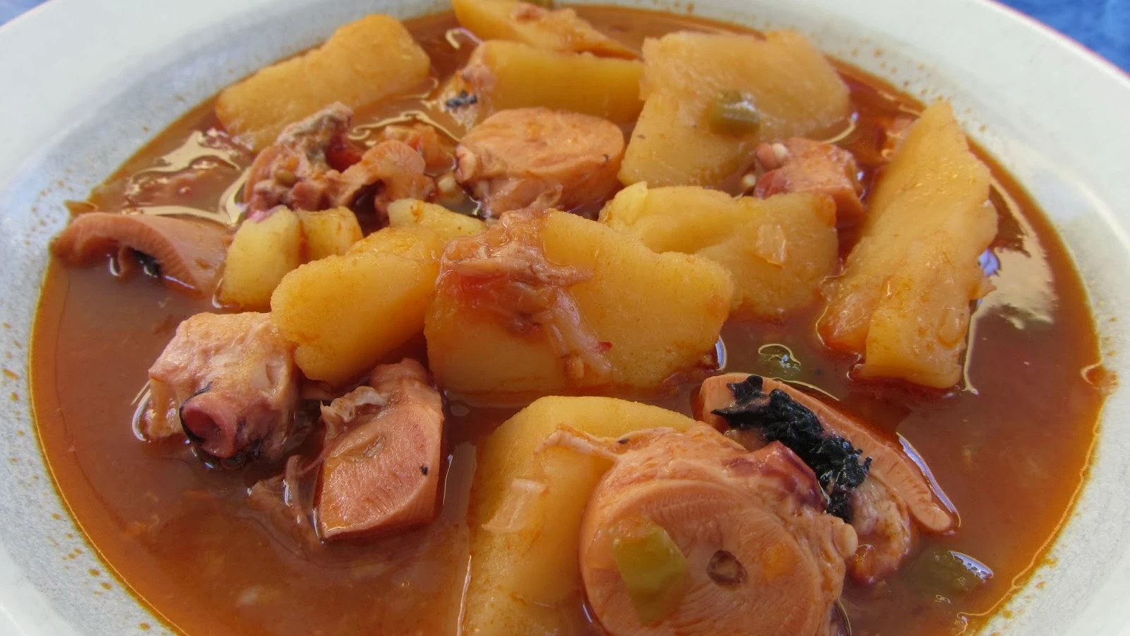 Guiso marinero de pulpo