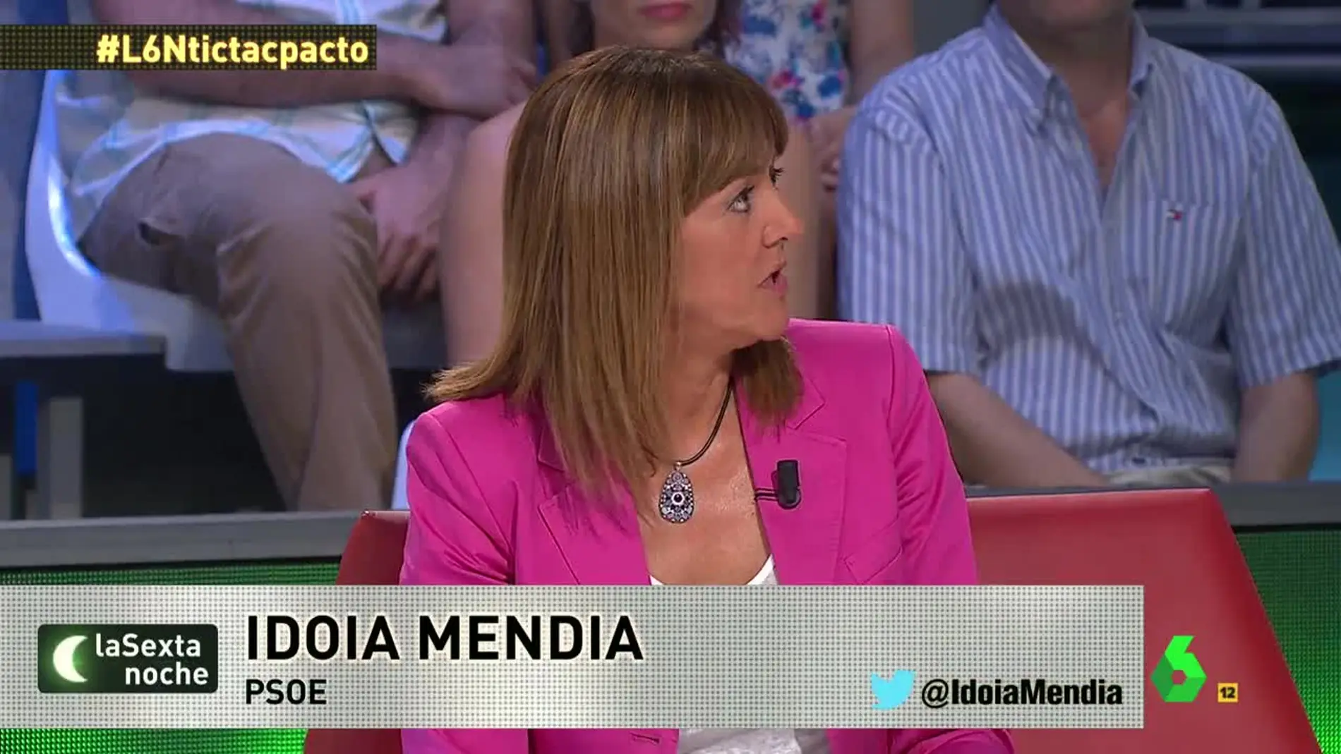 Idoia Mendia (PSOE) en laSexta Noche
