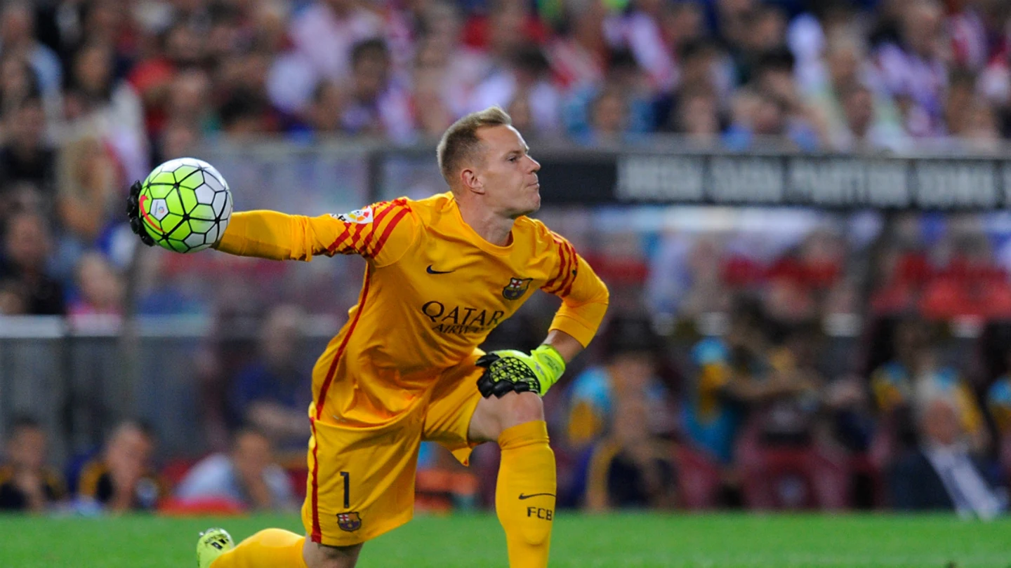 Ter Stegen, en un partido con el Barça Ter Stegen, en un partido con el Barça