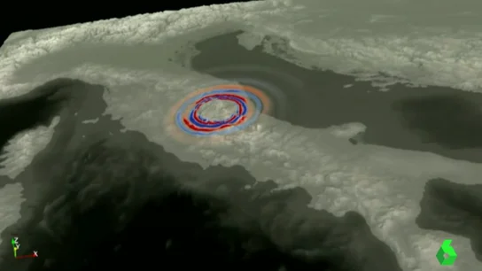 Imagen en 3D del terremoto en Italia Imagen en 3D del terremoto en Italia