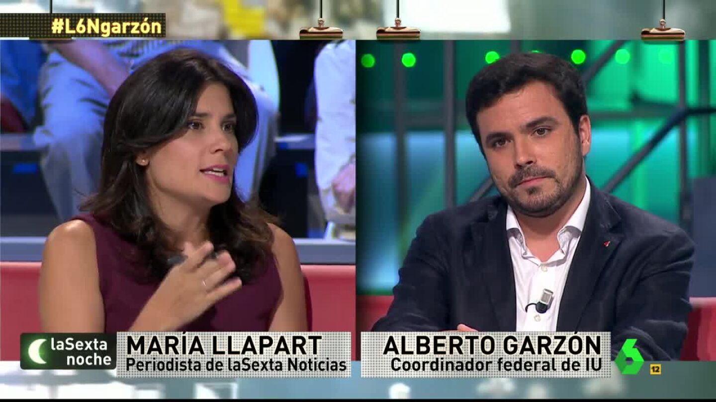 Alberto Garz&oacute;n responde a las preguntas en laSextaNoche 
