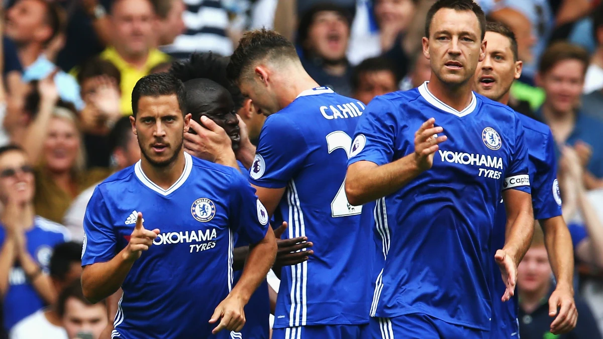 El Chelsea celebra un gol
