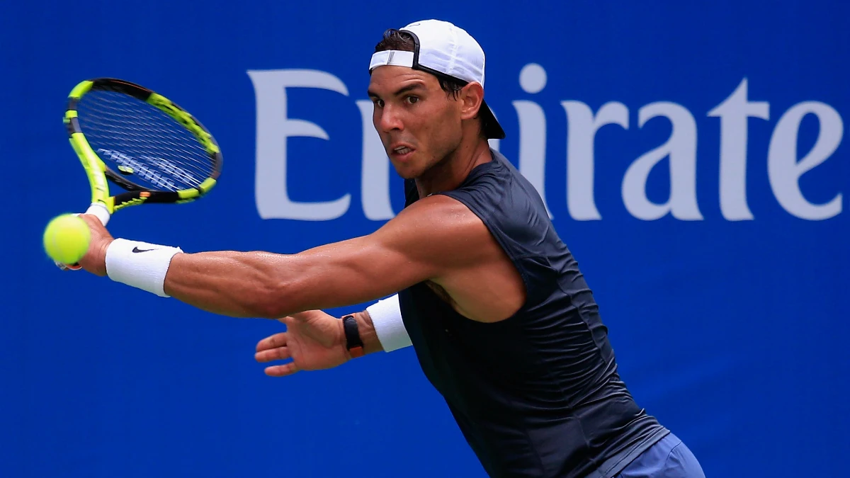 Nadal se entrena para el US Open