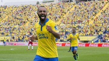 El Zhar marcó el primer gol de la 'manita' de la UD Las Palmas al Granada