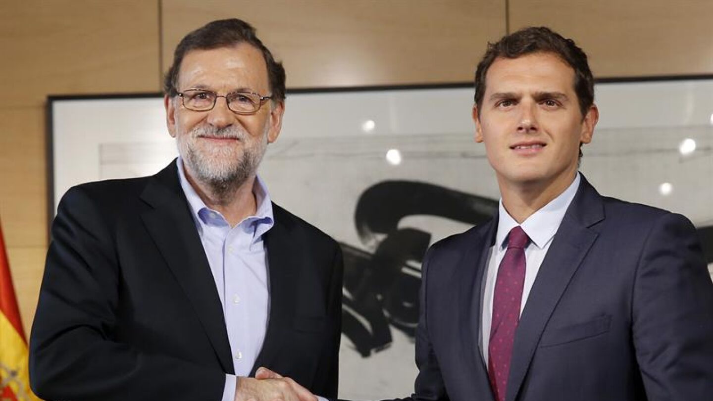 Albert Rivera y Mariano Rajoy