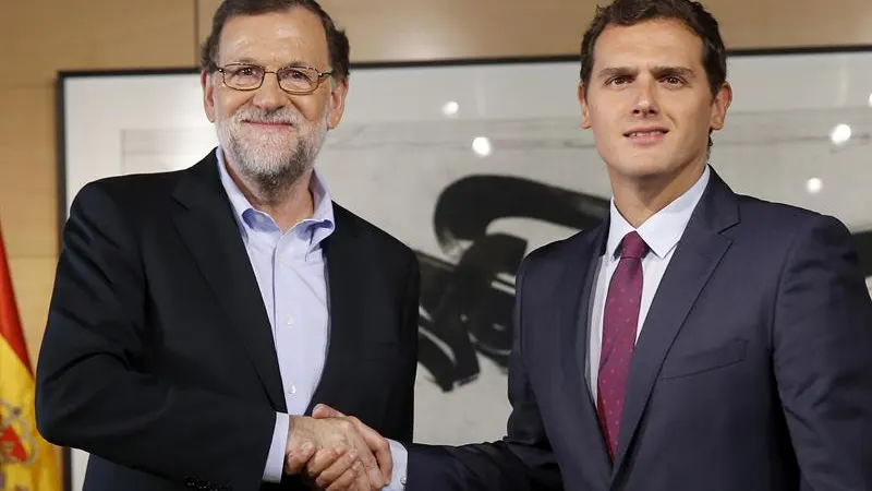 Albert Rivera y Mariano Rajoy