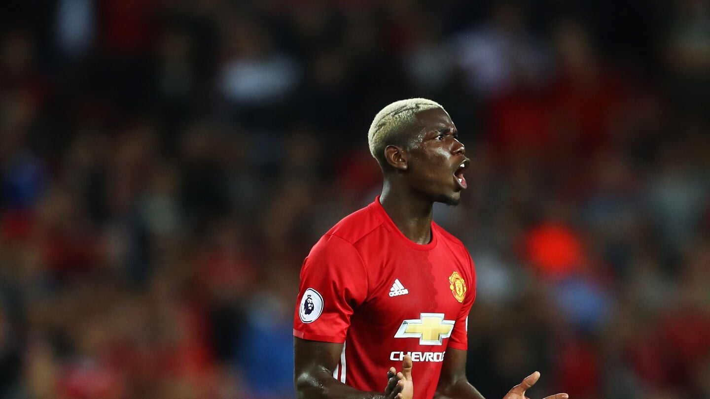 Paul Pogba, durante un partido con el Manchester United