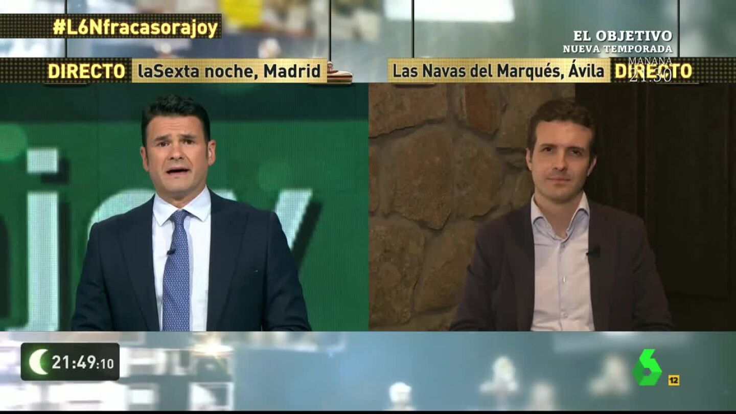 Pablo Casado en laSexta Noche