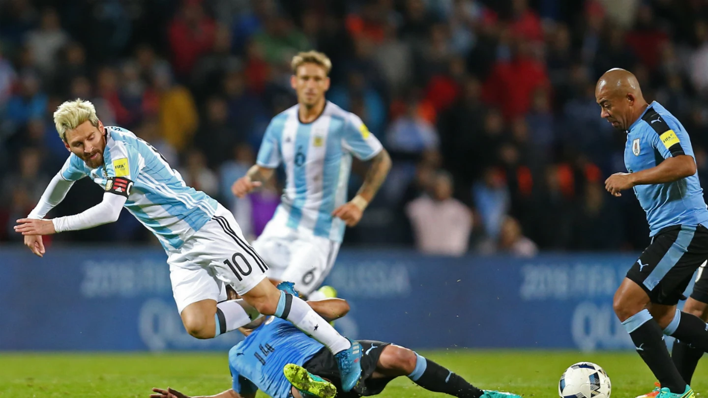 Messi, al suelo Messi, al suelo