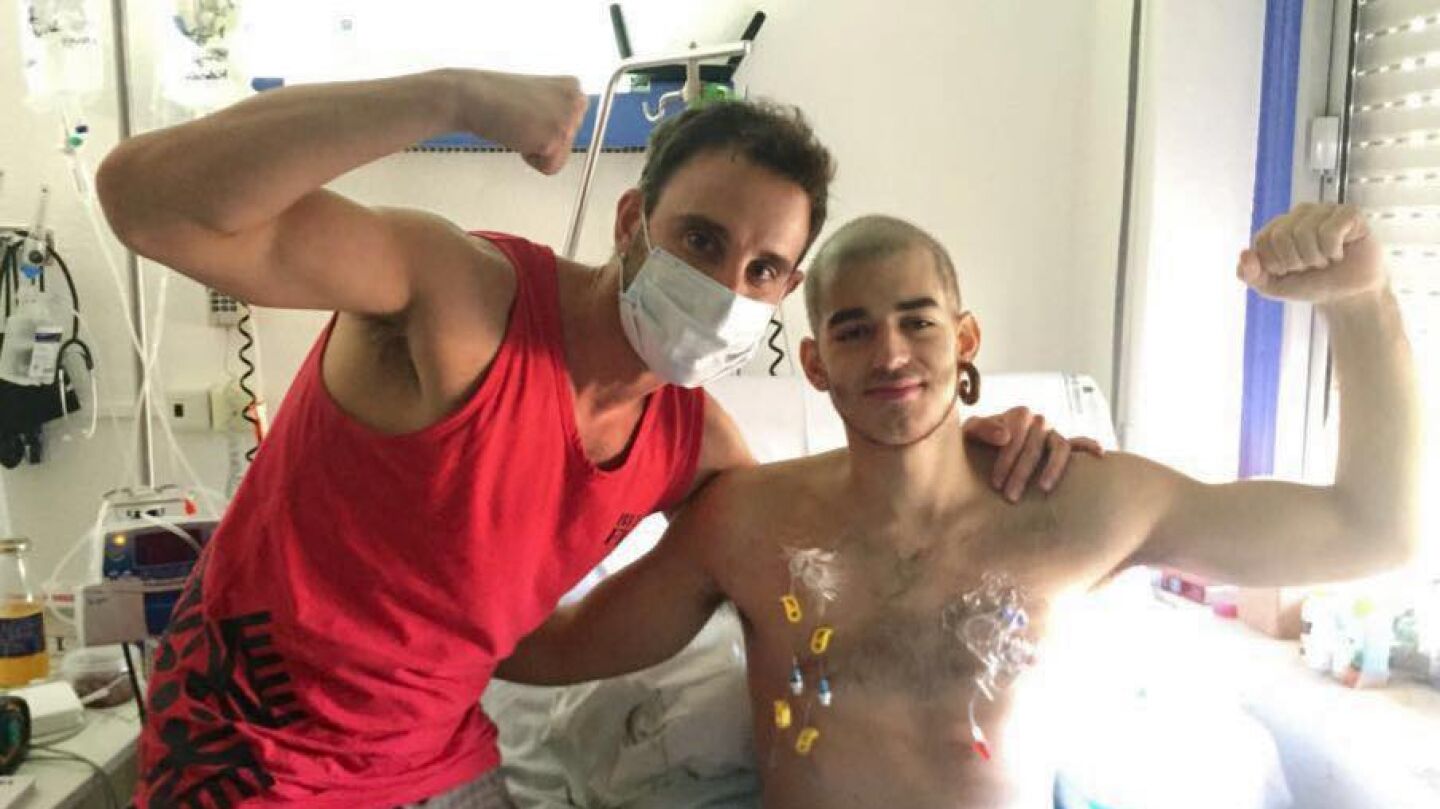 Im&aacute;gen subida a Facebook por Pablo R&aacute;ez en la que aparece junto al actor y humorista Dani Rovira