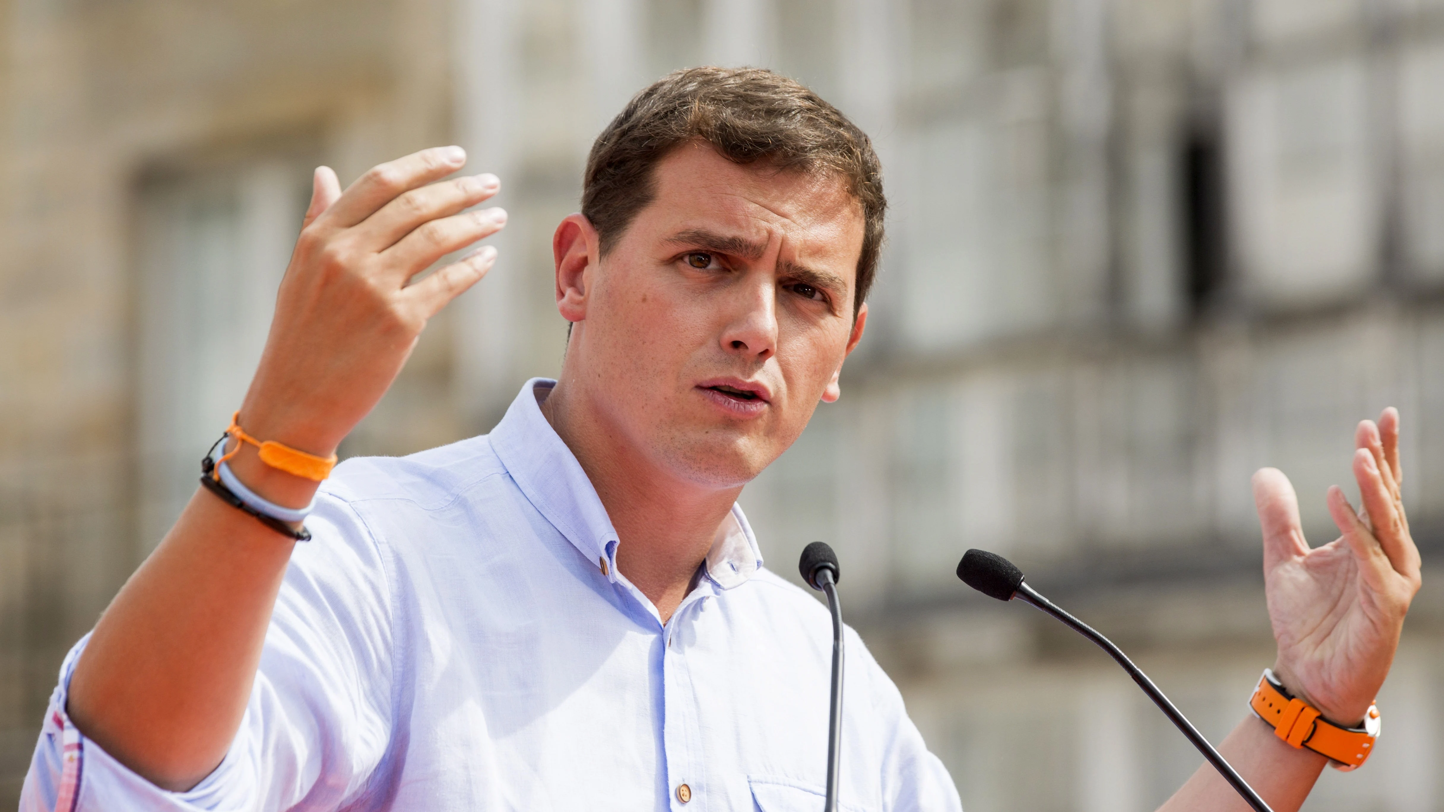 Albert Rivera durante el acto celebrado en Vitoria.