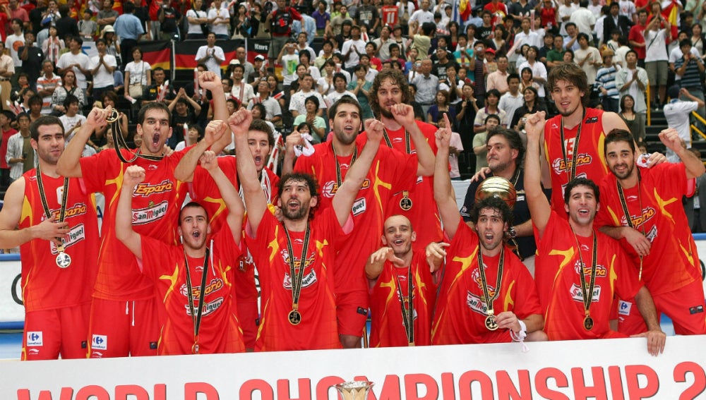 La selección española de baloncesto, campeona del mundo en 2006