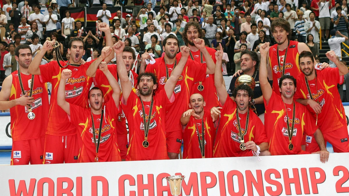 La selección española de baloncesto, campeona del mundo en 2006