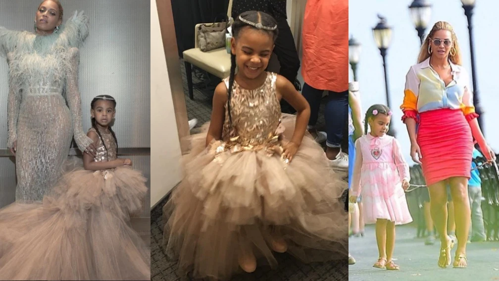 Imágenes de Beyonce y su hija. Imágenes de Beyonce y su hija.