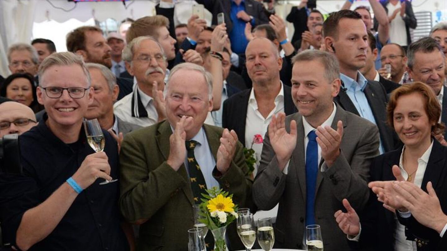 Miembros del partido populista AfD