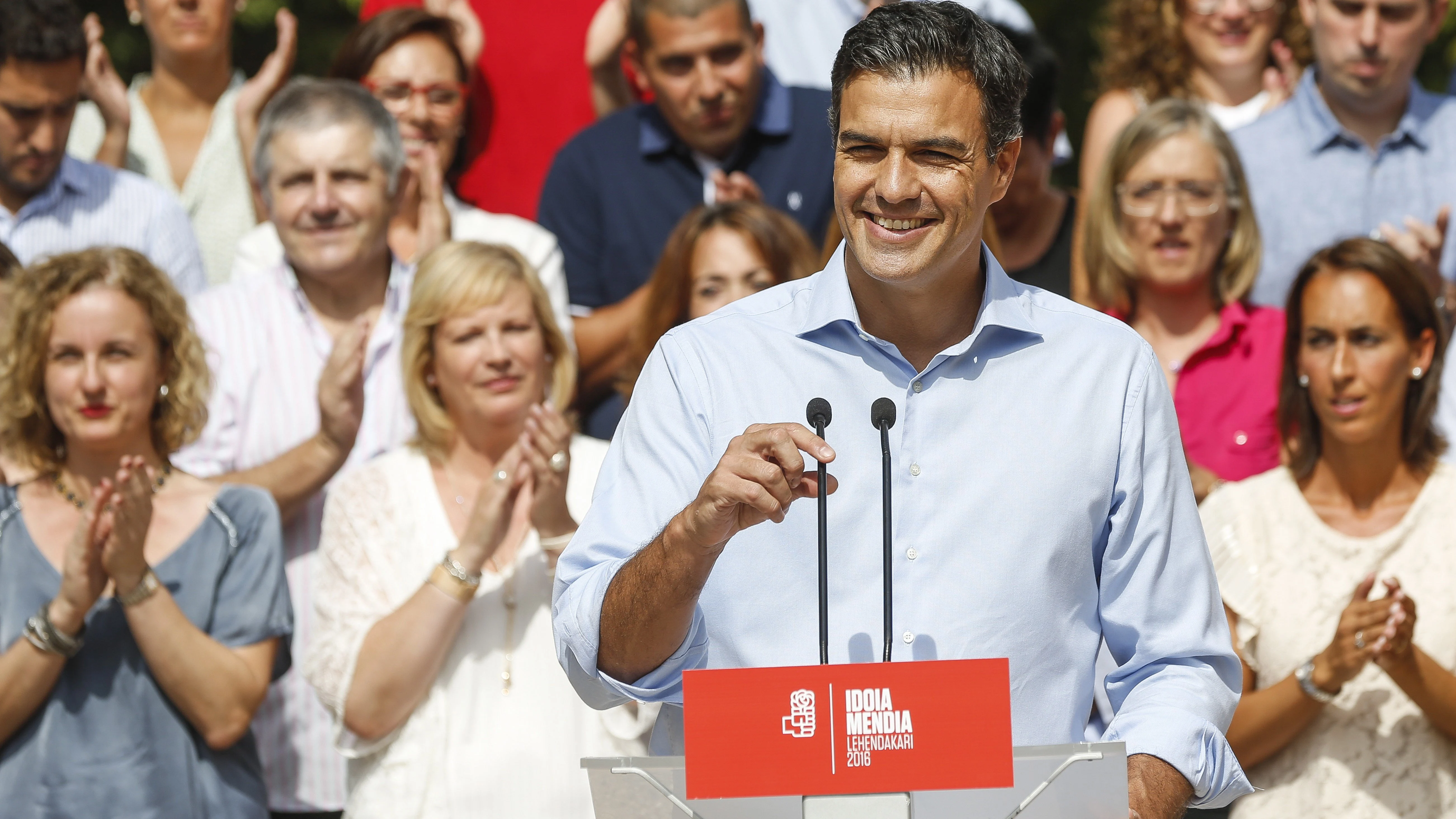 Pedro Sánchez, en San Sebastián